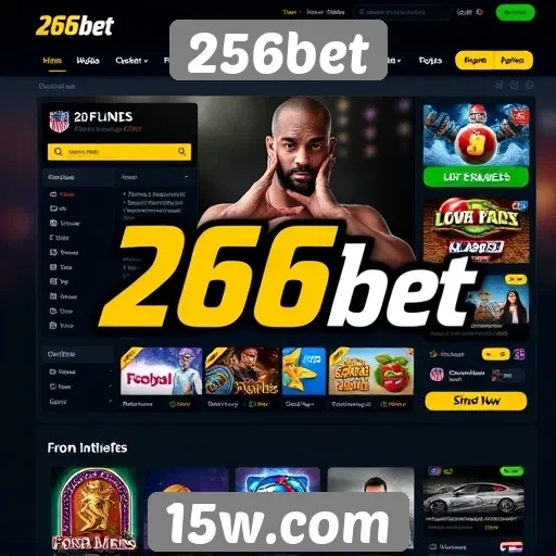 Interface e usabilidade do site 256bet